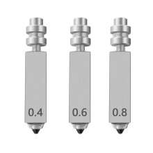 3-Teiliges Set Bimetalldüsen für für Kobra X Combo Schnellwechsel-Hotenddüsen Aus Gehärtetem Stahl, 0,4/0,6/0,8 mm, 3D-Druckerteile