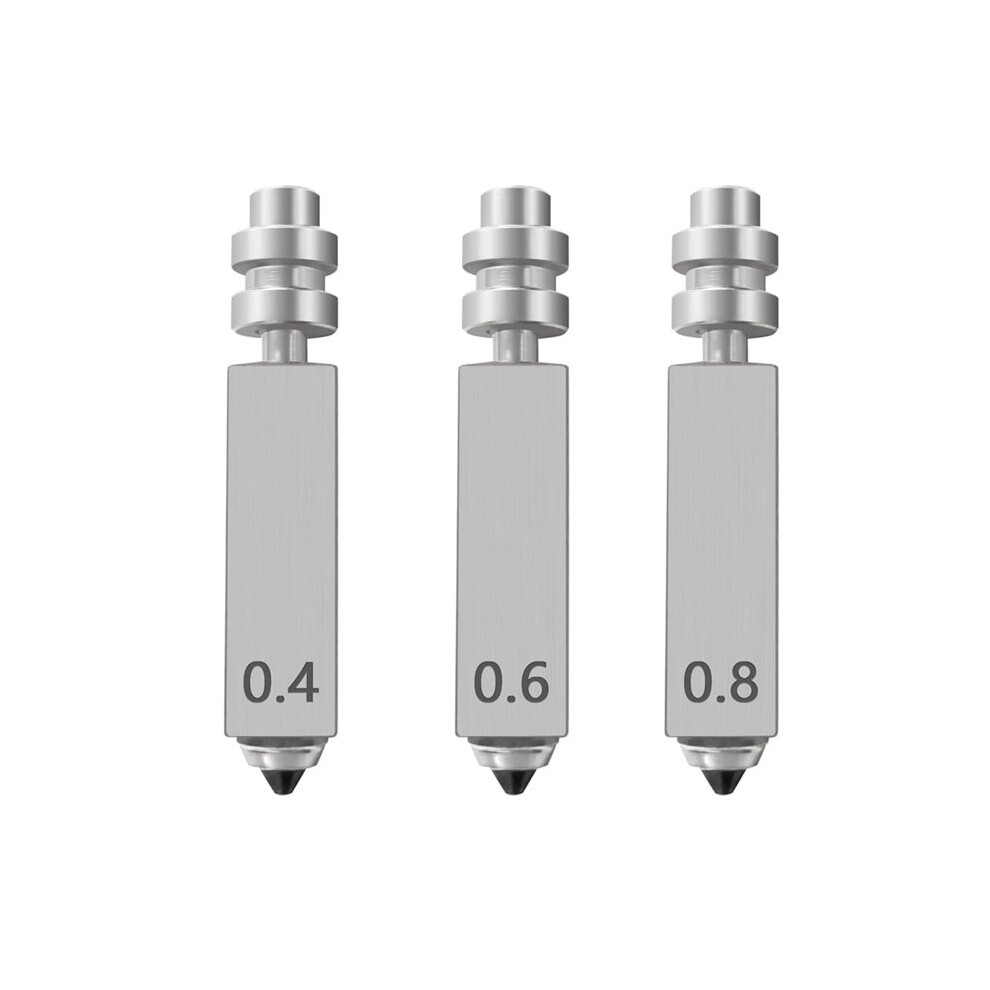 3Pc Bimetallic Nozzles For Kobra X Combo Quick Swap Hotend Nozzle Hardened Steel 0.4/0.6/0.8Mm 3D Printer Parts 4713178285136