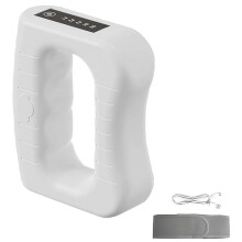 Elektrischer Faszien-Fitness-Massagering Zur Körperformung, Bauch- und Taillenmassage, Tiefengewebsmassagegerät, Weiß