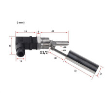 10PC Liquid Float Water Level Sensor Side Mount Float Safe Stainless Steel Under 220V