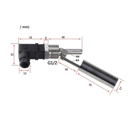 10PC Liquid Float Water Level Sensor Side Mount Float  Safe Stainless Steel Under 220V