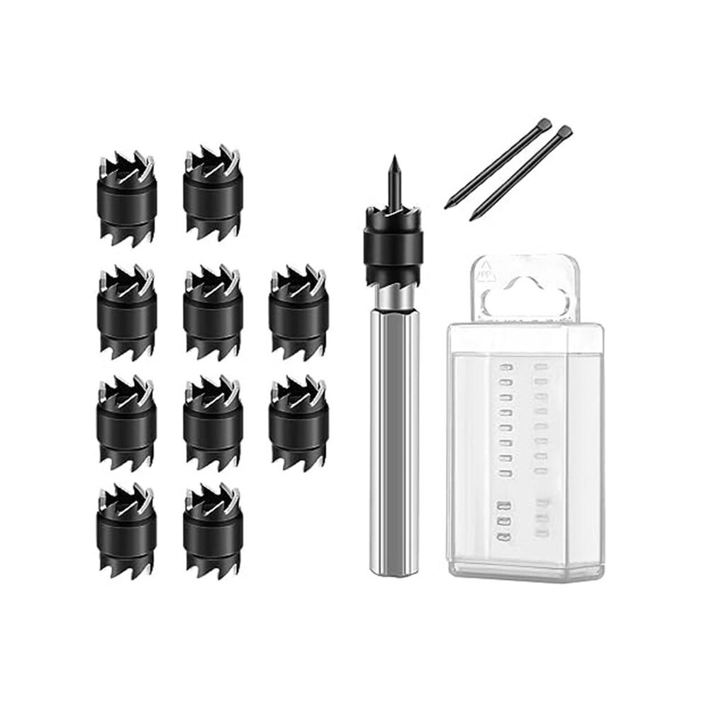 Photos - Cutting Disc Spot Weld Cutter Set,Double Sided Spot Weld Cutter 3/8 HSS Spot Weld Cutter Remover Drill Bits Hex Sheet for Power Drill