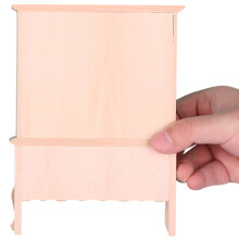 Schaal 1/12 onvoltooide houten kast voor poppenhuizen Displays