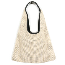 Mode Dames Schoudertassen Rieten Geweven Strozak Designer Handtassen Grote Capaciteit Tote Vrouwelijke Zomer Strandtas Beige