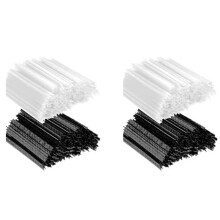 4000 St  Tag Kit, 0,5 cm Garment Tag Barb Attachment Prislappar 2000St Svarta FäSten och 2000St Vita FäSten