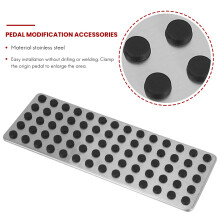 5PC Car Pedal Cover Accessories with Footrest for W203 W222 W213 W205 W204 W211 W212 W210 X204 W218