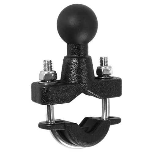 Motorcycle Handle Bar Rail Mount 37mm Width U-Bolt Mounting Base with 1 Inch  for  GPS Work for