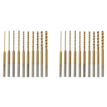 Micro-Twist Drill Bit Set - 20Pcs 0.6mm-2.2mm Tiny Drill Bit 2.35 Shank HSS Engraving Drill Bits Hole Drilling Tool