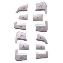 Car Steering Wheel Button Cover Trim Stickers for   A B Class GLA GLE GLS CLA C177 2015-2019 Accessories