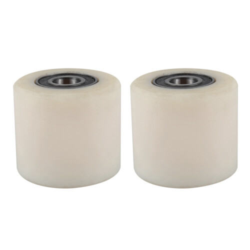 2X Palette Drehen 80 x 70mm Nylon Beige + Silber