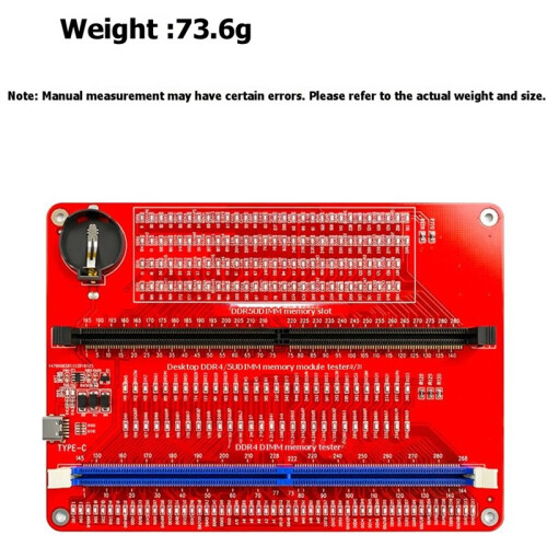 HMT-TT04 Desktop Computer DDR4/DDR5 Memory Module Test Tool Diagnostic Card Memory Slot Diagnostic Tool 1