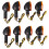 8X Universal 12V Motorcycle Turn Signal Indicator Light Front Back Flashing Halogen Light Blinker Flash Bike Lamp 1