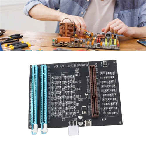 Nuovo Tester per Schede Grafiche Desktop con Display AGP PCI-e A Doppio Scopo e Luce 2