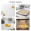 8Pcs Silicone Dehydrator Mats White Heat Resistant Food Drying Liners 5