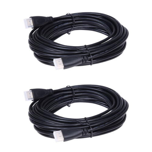 2X Cable 10M  Vers  Cable Plomb pour TV LCD Plasma de 10 Metres