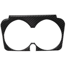 pour W205 C Classe C180 C200 C300 GLC Accessoires en Fibre de Carbone IntéRieur de Voiture Porte-Gobelet Cadre Garniture Autocollants