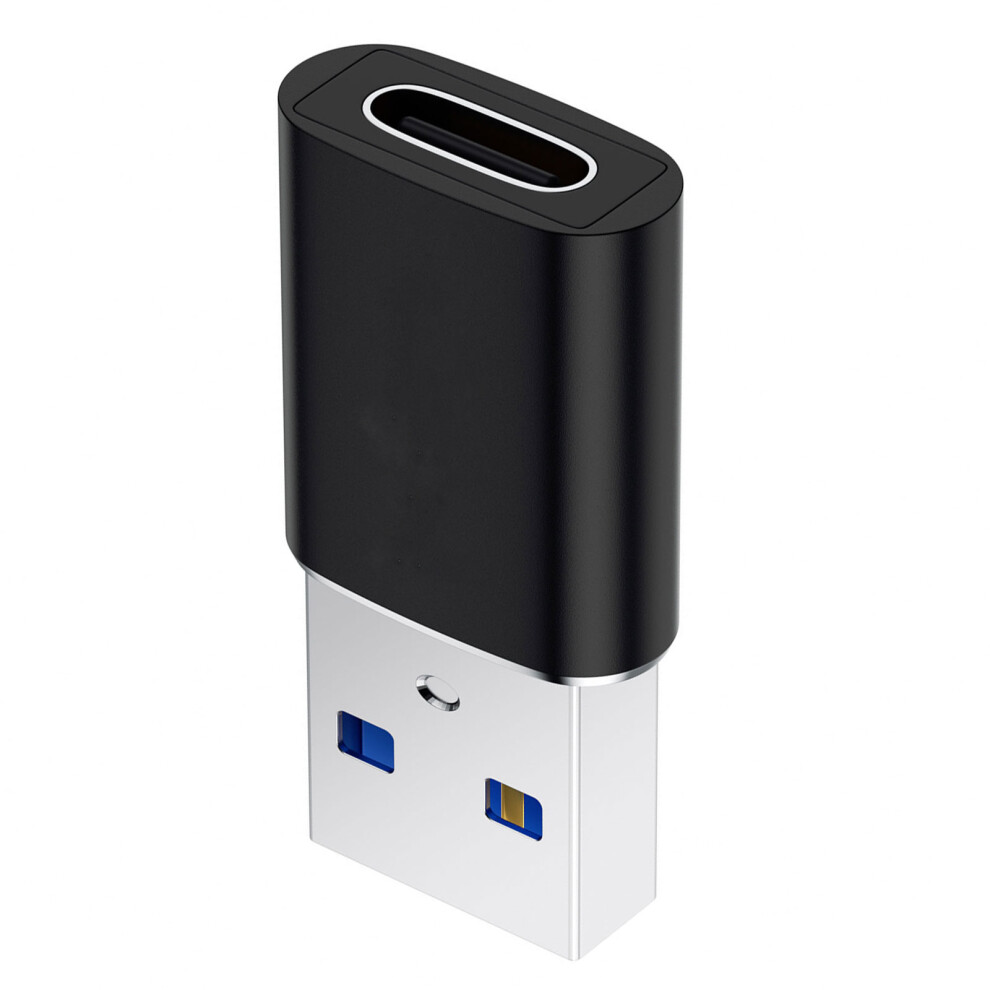 Usb3.0 Male To Type C Female Converters Adapter Metal- Black 7751001375965