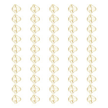 50Pcs Mushroom Paper Clips Colored Metal Paperclips File-gold