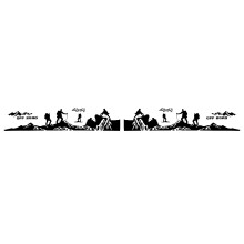 8PCS Car Door Side Body Stickers for Ranger Raptor F150 F-150 Off Road 4X4 Climber Pickup DIY Auto Decals Sticker