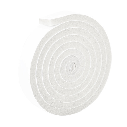 Weatherproofed Sponges Insulation Tape For Window Gaps-White 1M