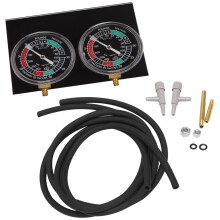 1set Motorcycle Carburetor Synchronizer Vacuum Gauges Tool Carb Vacuum Gauge Balancer for // Black