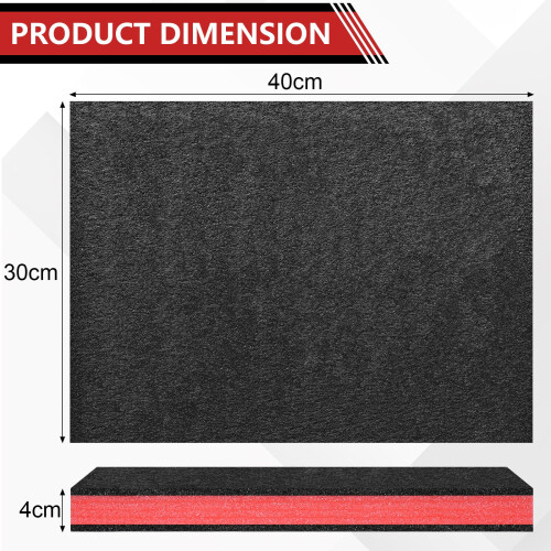 Storystore Polyurethane Foam Sheet 3pcs, 40 x 30 x 4cm Tool Box Foam Inserts Cuttable Tool Box Liner Tool Boxes Organiser Inserts for Tool Box, Flight 1