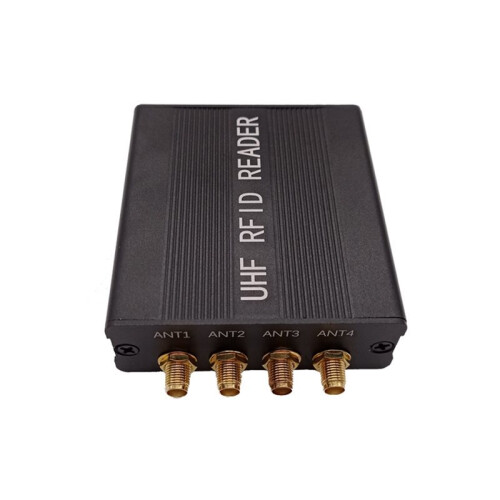 UHF RFID Reader SMA Female Connector 15m Read Distance RS232 Interface UHF RFID 4Port Reader EU PLUG