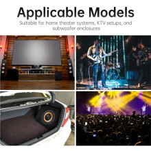 8 Inch Bass Loudspeaker 12V Universal Wide Frequency Response Car Audio Stereo Speaker