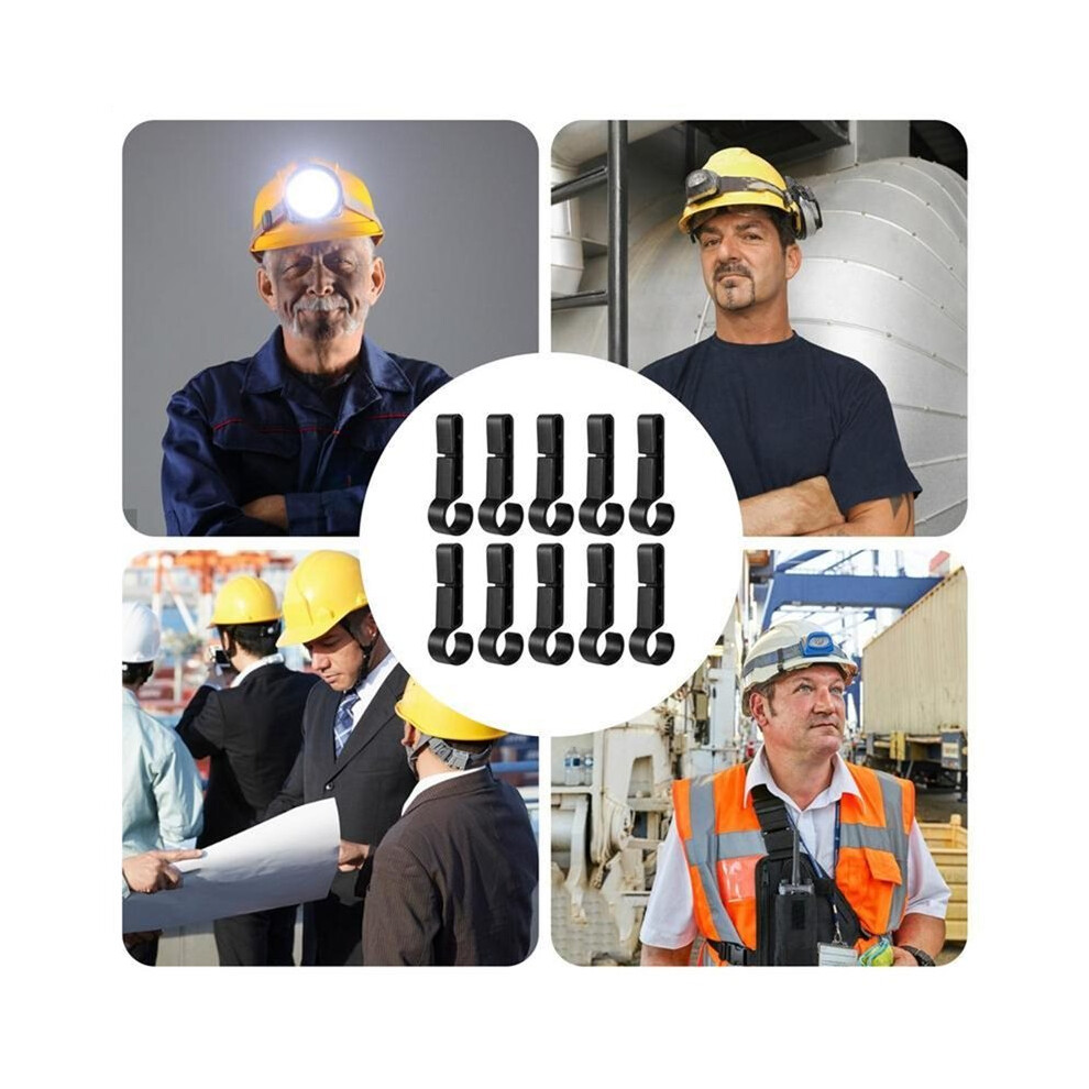 Headlamp Clips For Hard Hat,Plastic Hard Clips,Non-Slip Light Mount Holder Clamp,Safety Hard Hat Accessories 4713194172663