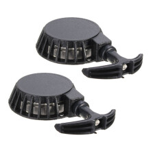 2X Arrancador de Tira Facil de Moto de Metal Negro para Quad Bicicleta de Aire de 49Cc