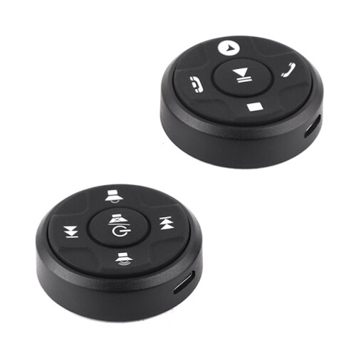 Universal Steering Wheel Wireless Button Remote Control, Wireless Steering Wheel Audio Volume Track Phone Control Remote