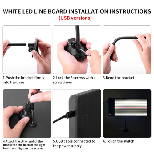 USB Reflection Light Board Professional Dent Light Board Tool Auto Repair Lighting Reflection Repair Tools