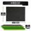 Precision Defined Tool Box Foam - Protective Inserts for Cases, Polyethylene Tool Foam for Cases, Cushion Insert for Toolboxes - Black/Green (40.6 x 2