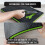 Precision Defined Tool Box Foam - Protective Inserts for Cases, Polyethylene Tool Foam for Cases, Cushion Insert for Toolboxes - Black/Green (40.6 x 3