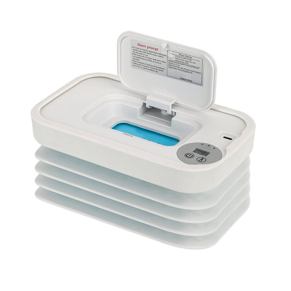 Folding Baby Wipe Heater Wet Towel Dispenser Napkin Heating Box Home/Car Use  Wipe Warmer Case Disinfecting Wipes