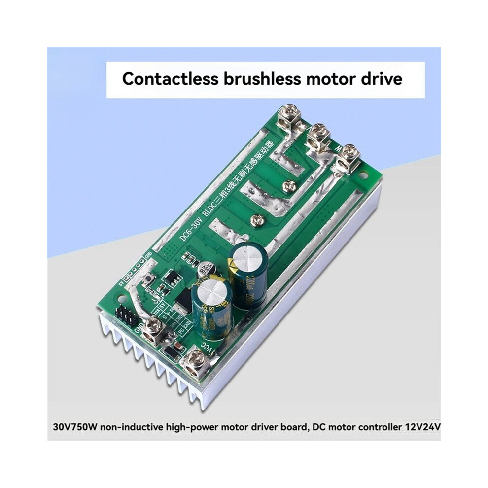 Bldc 30V 750W Motor Controller 12V/24V High-Power Sensorless Driver Board For Brushless Motors & Diy Robotics 6032848729502