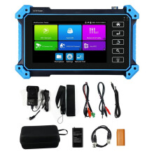 8K IP Camera Tester with PoE, CCTV Test 8MP CVI TVI AHD Analog, 5.4inch Touchscreen RJ45 Cable TDR Tester RS485 VGA EU