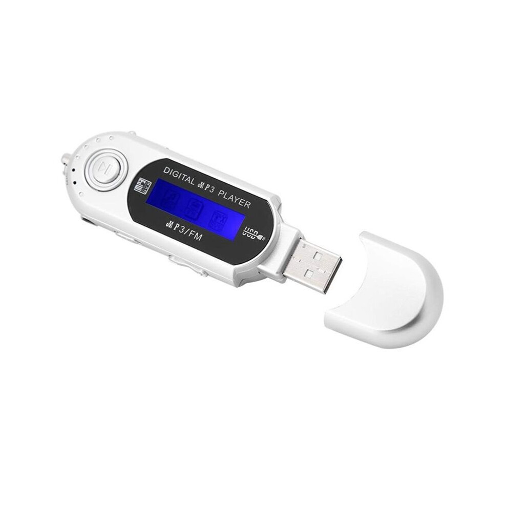 Mp3 Player With Earphone 8Gb, Portable Music Mp3 Usb Player With Lcd Screen Fm Radio For Walking Running 4713843663832