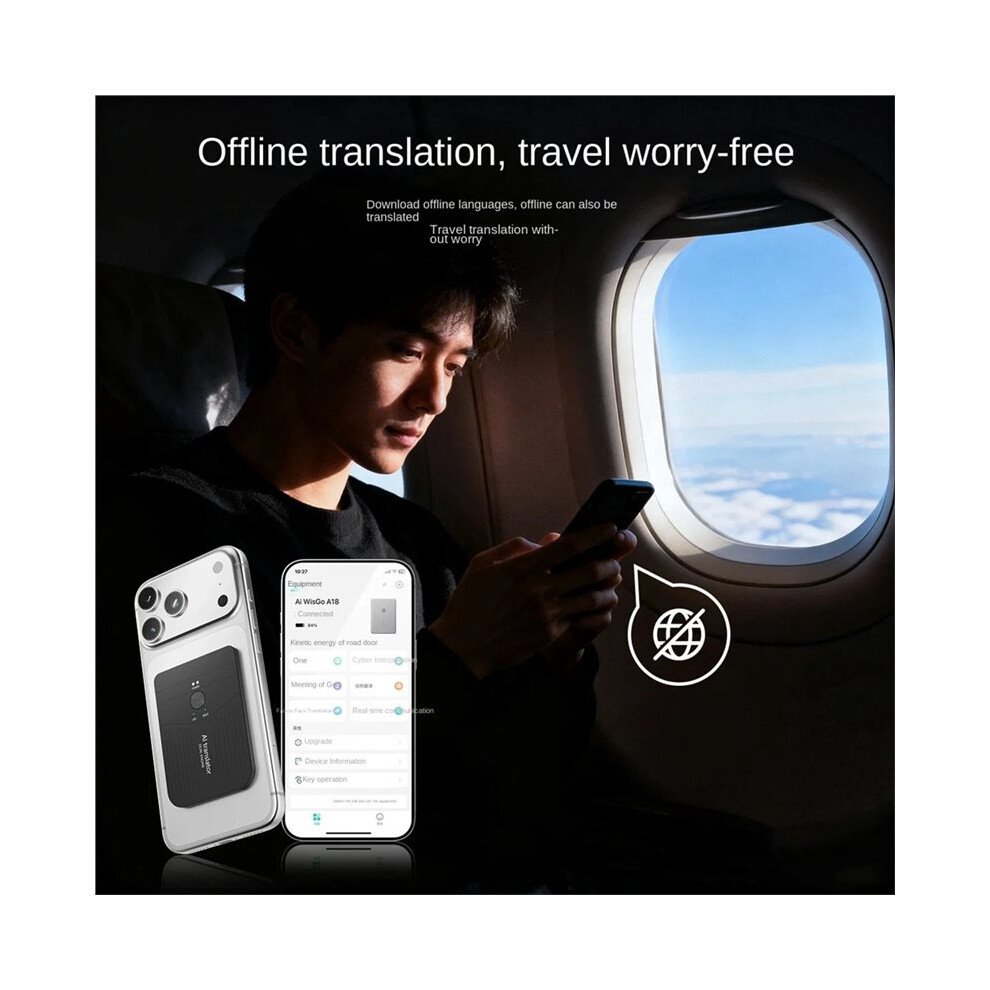 Ai Remote Audio Voice Translator Meeting Note Simultaneous Interpretation 140 Languages Real- Offline Translation 4711219119617