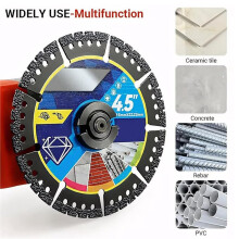 3PCS Angle Grinder Cutting Discs, 4.5 Inch Cutting Disc for Tile, Steel PVC Pipes, Marble, Concrete, Iron Cutting Tool