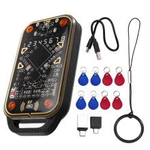 Chameleon Ultra V3.0 RFID  Card Emulator Reader 125kHz 13,56MHz ID IC  Card Tag Copyer + 8 Stück UID/CUID Schlüsselanhänger