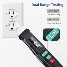 Non-Contact Voltage Tester, Electrical Tester Pen with LCD Display, AC Voltage Detector Wire Tester, Breakpoint Finder