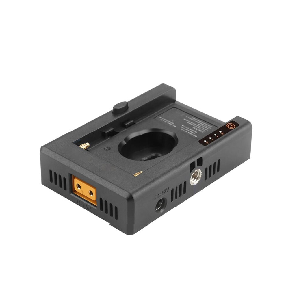 For Np-F Battery Charger Battery Adapter Plate With Dc12v Dc8v Usb-A Output Cold Shoe Adapter 1/4 Inch Screw Hole 6032031534364