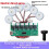Humidifier Module Kit Ultrasonic Nebulizer Mist Driver Circuit Board with 6 Nozzle Interface Nebulizing Control Board B 1