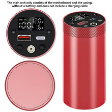 Aluminum Alloy 46950 Battery Case Quick Charging PowerBank Shell Durability Light Weight Portable Design for Outdoor Use