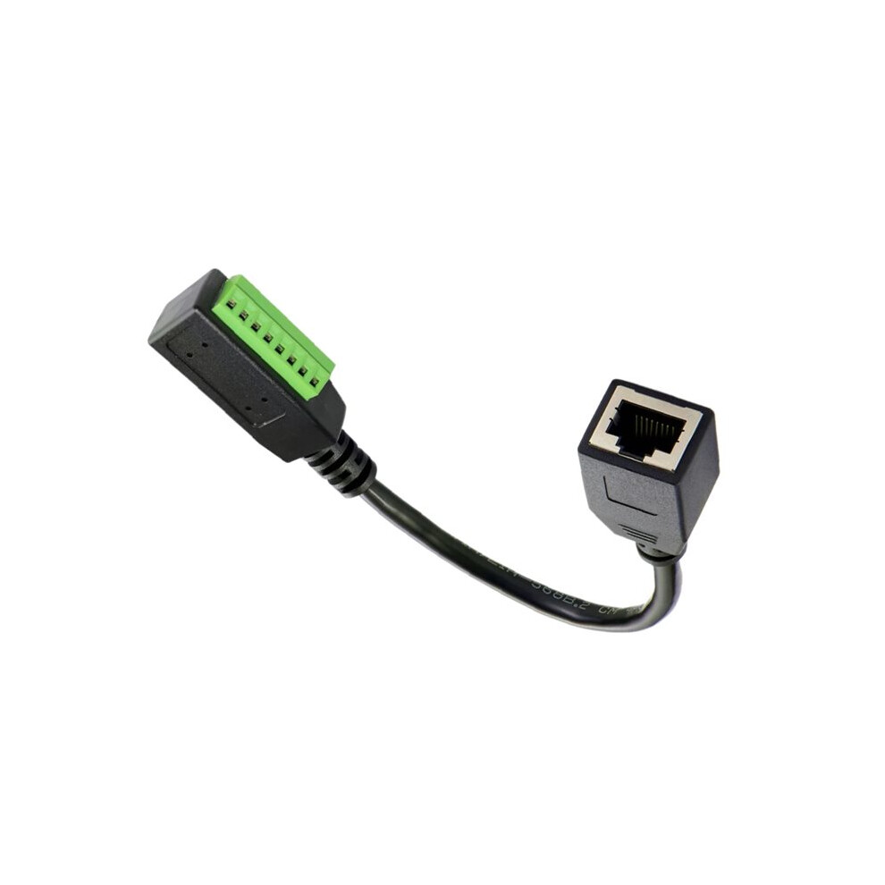 Rj45 8P8c Female To 8Pin Solderless Terminal Block Cable Rj45 To Screw Terminal Block Adapter 4713332890930