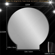 Thick Transparent Panel Board Sheet Clear Cast for LED Light Base Table Signs DIY Display Projects 64 Pieces