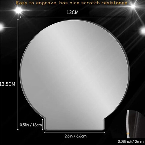 Thick Transparent Panel Board Sheet Clear Cast for LED Light Base Table Signs DIY Display Projects  64 Pieces