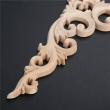 8 PezziLegno Intagliato Angolo Onlay Applique Non Verniciato Telaio Armadio Decalcomania per Mobili per La Casa Decorazione 15 cm