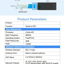 EW11 EW11A  RS485 Serial Server to WIFI Modbus Serial RJ45 Converter with Embedded Web Server DC9-36V